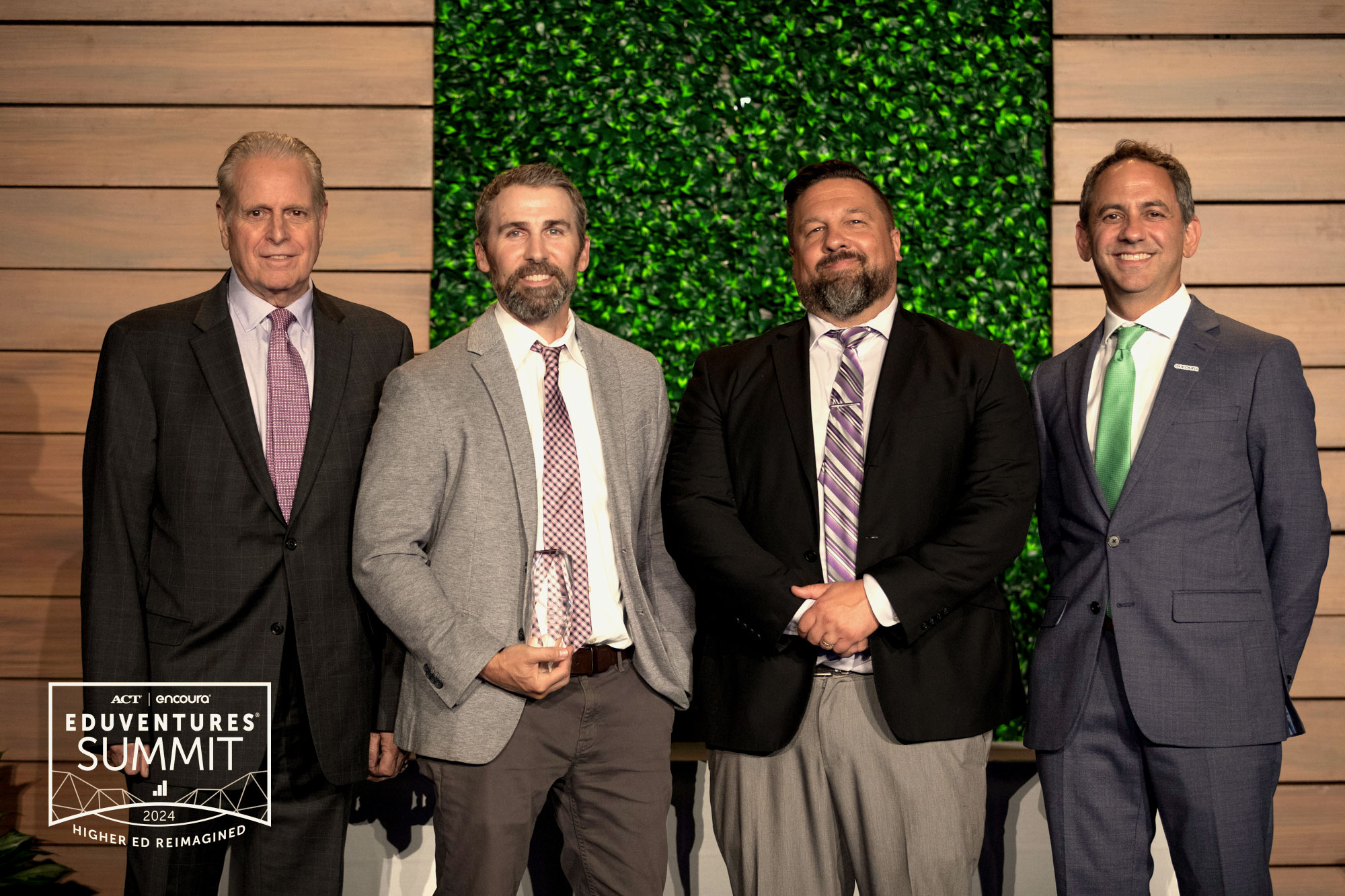 Award recipients Christian Wisecarver and Christian Franco after receiving their award.